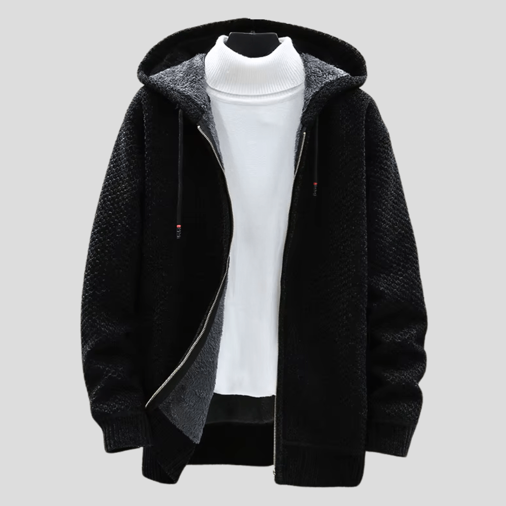 Modischer Herren Strick-Hoodie, warmer Kapuzenpullover & Herren Pullover. Ideal für Casual Wear und Alltag.