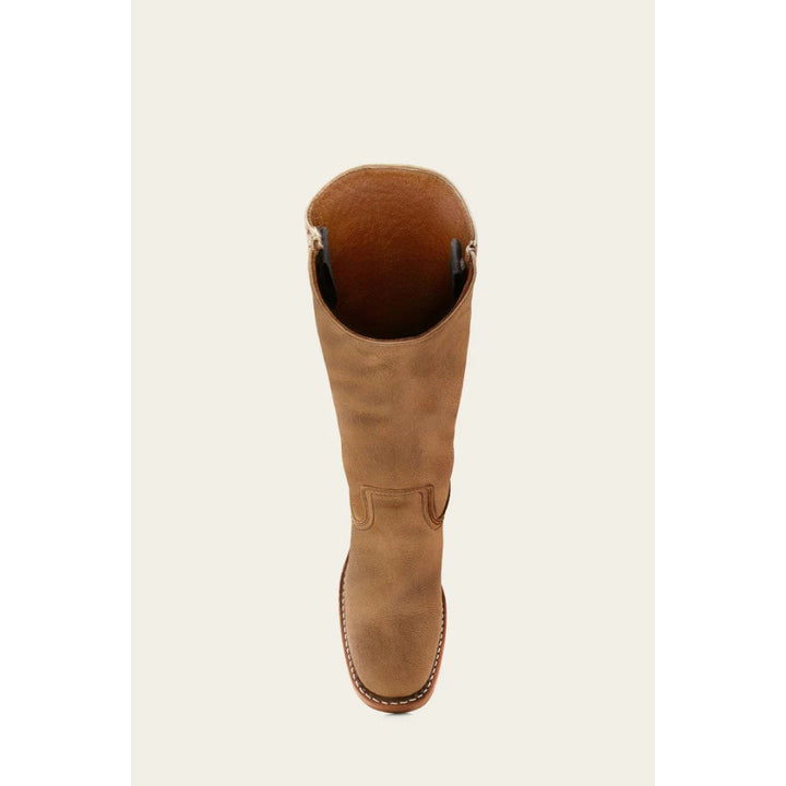 Zeitlose Leder-Damenstiefel "Naomi", wadenhoch und mit seitlichem Reißverschluss, ideal für den Herbst.