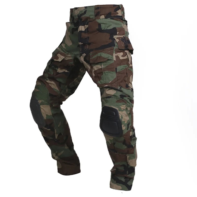 Detailansicht: Robuster Knieschutz der Herren Cargo-Hose Tobias, ideal für taktische Einsätze.