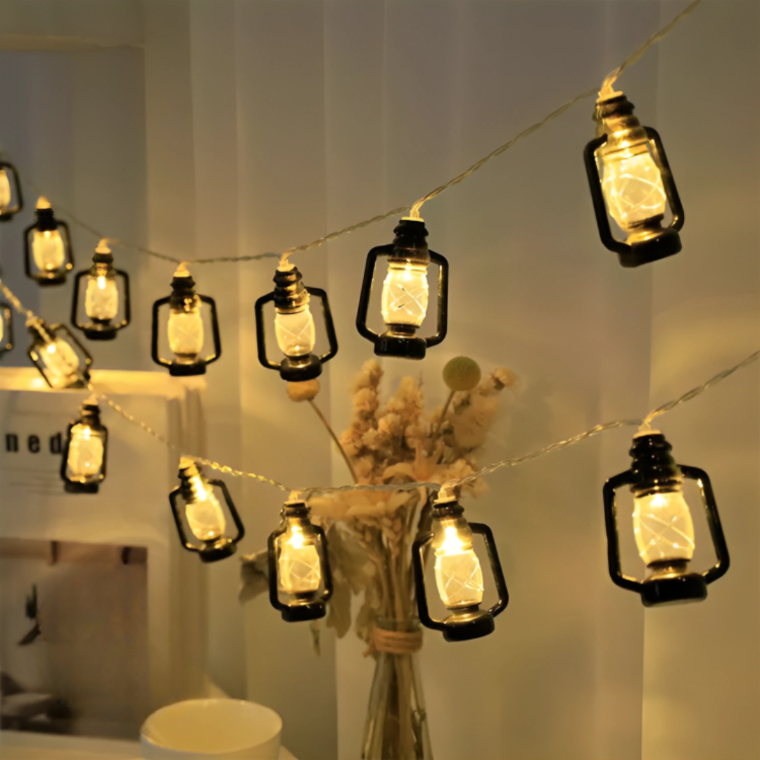 Warmweiße EmberGlow Lichterkette im Retrodesign, 3m, schafft eine gemütliche Atmosphäre für Außenbereiche.
