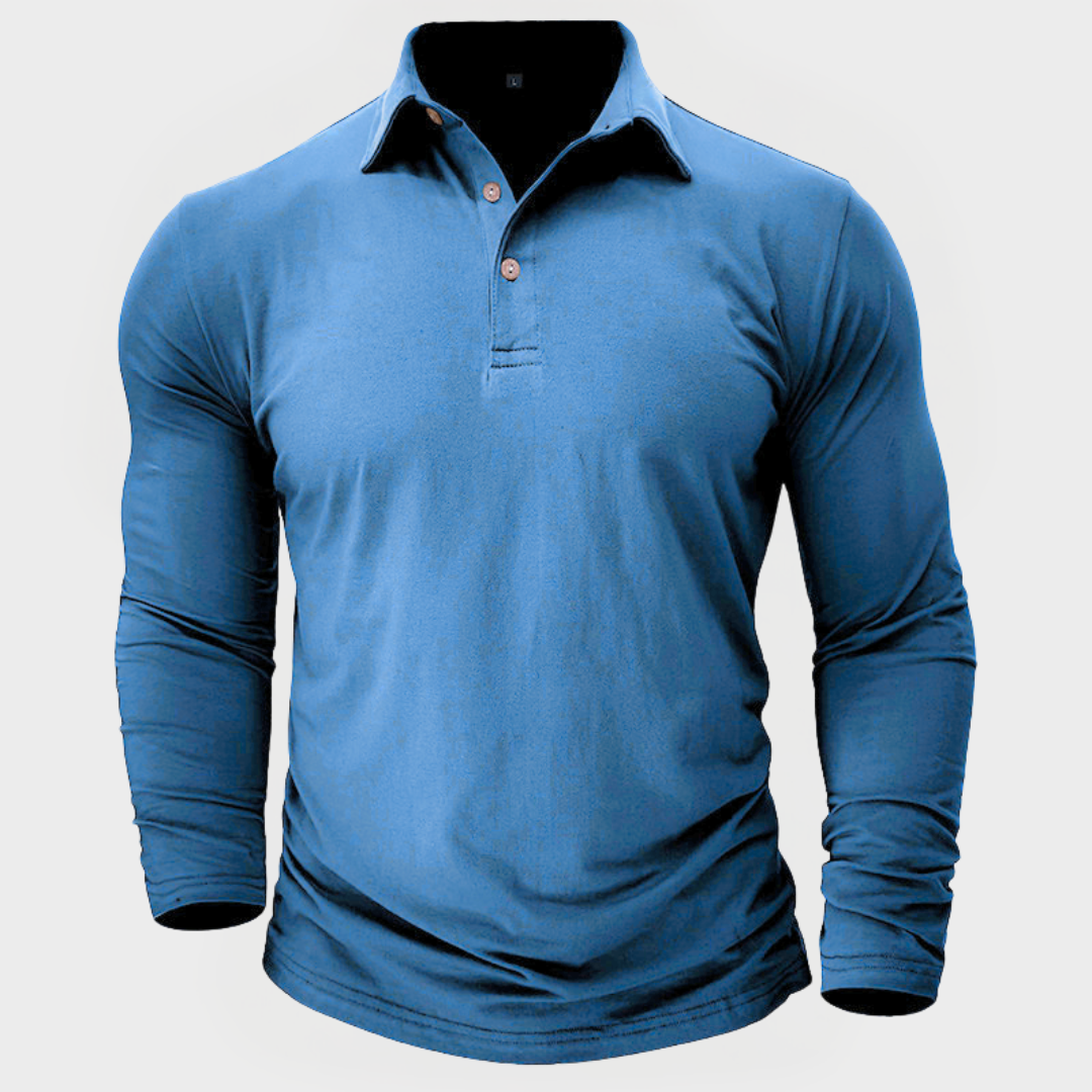Klassisches Herren Langarm-Poloshirt. Vielseitig kombinierbar für Alltag, Beruf & Freizeit. Bequem & elegant.
