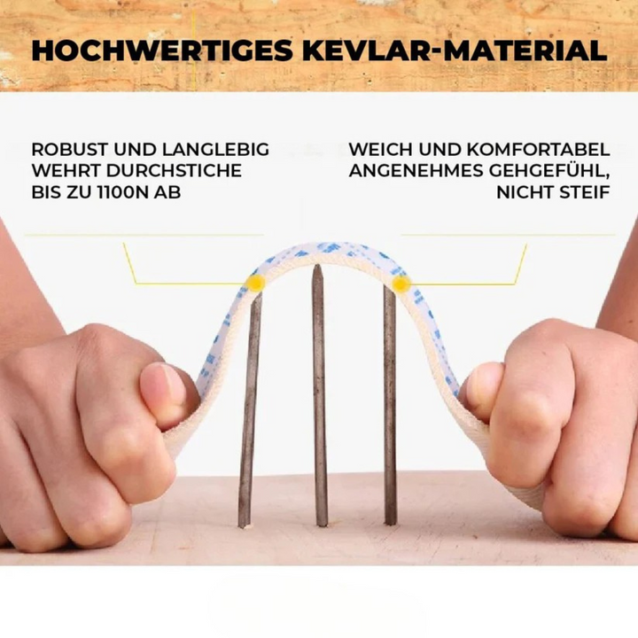 Zwei Paar Herren Sicherheitsschuhe, bereit für den Arbeitseinsatz, robust und schützend.
