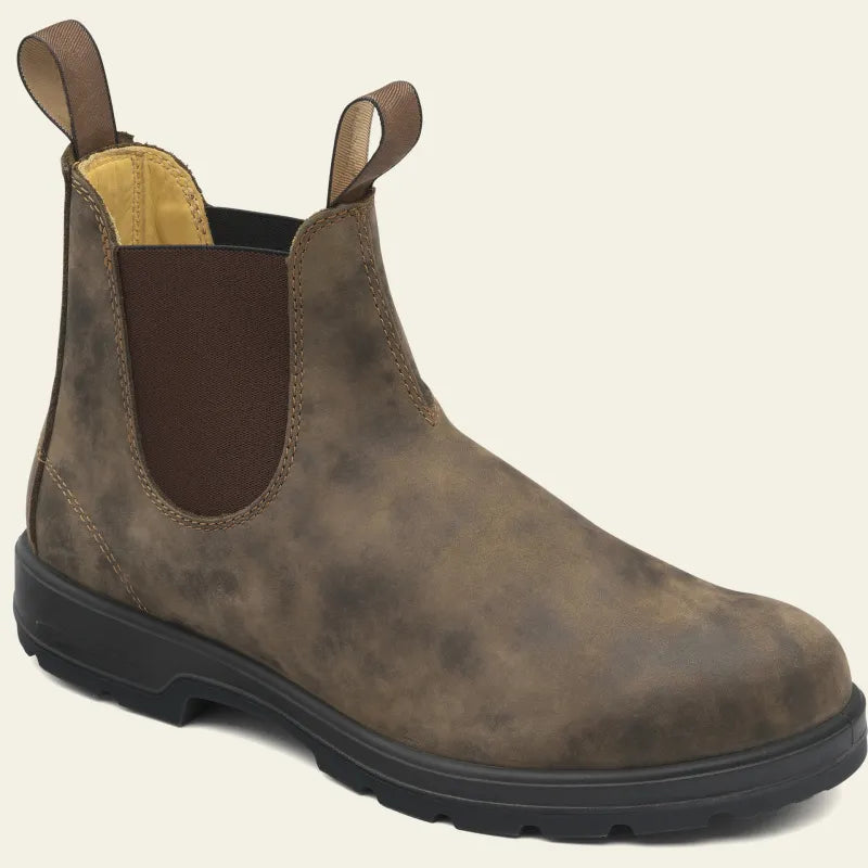 Robuste, wasserdichte Herren Chelsea-Stiefel. Slip-On Design für einfaches An- & Ausziehen, perfekt als Regenstiefel.