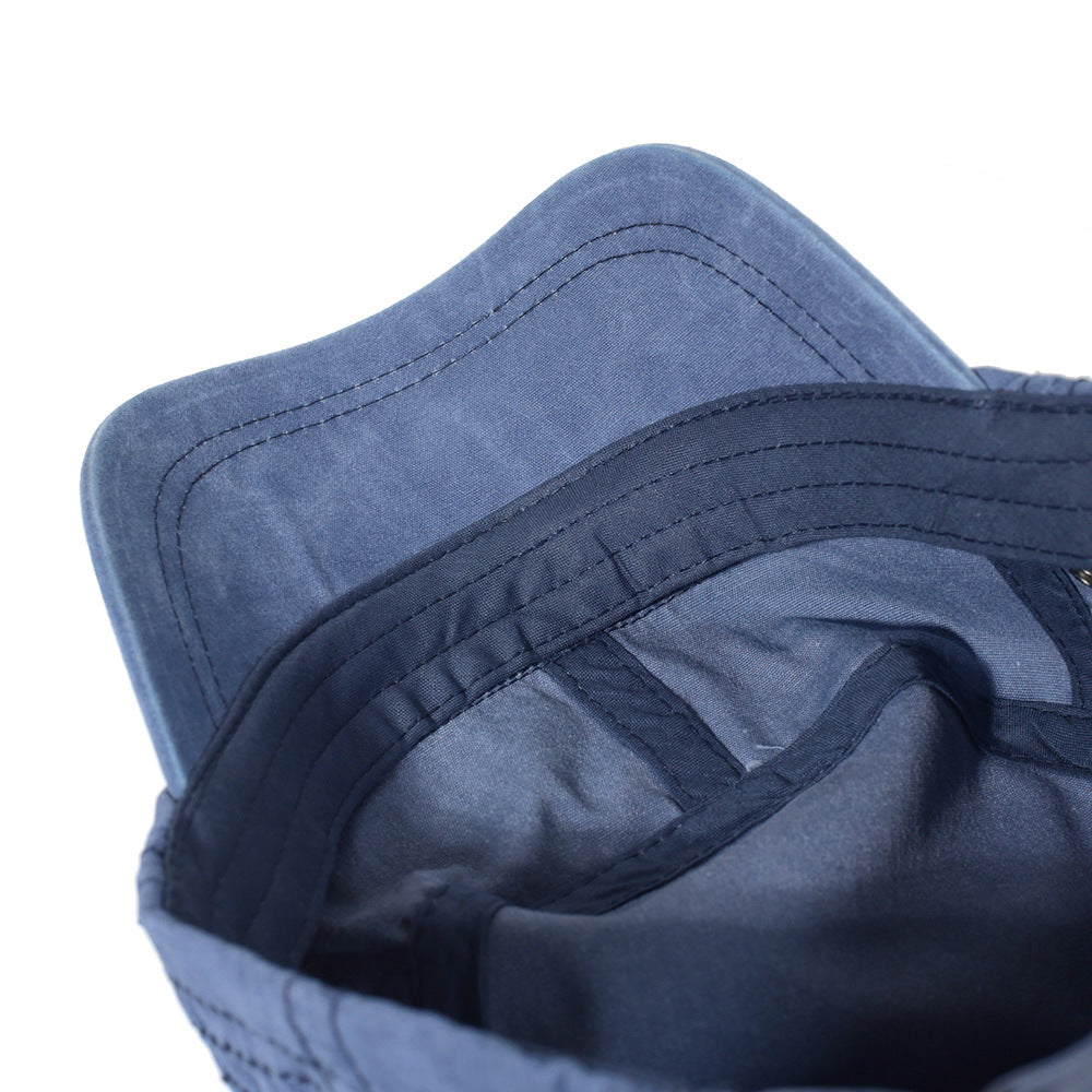 Modische Streetwear Schirmmütze für Herren im Militär-Stil, verstellbar, ideal für lässige Outfits.