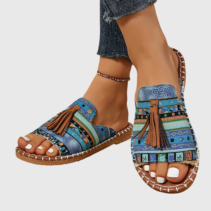 Leichte, atmungsaktive Damensandalen, perfekt als Sommerschuhe für Freizeit und Urlaub.