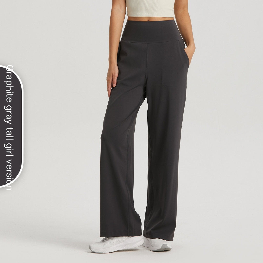 Damen Yogahose für Yoga & Pilates: Hoher Bund, weites Bein bietet maximalen Komfort. Ideale Sportbekleidung.