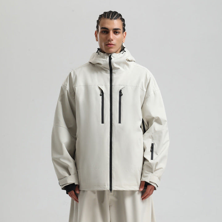 Warme Herren Outdoorjacke mit Vollreissverschluss, winddicht. Perfekt als Schneejacke & Funktionsjacke.