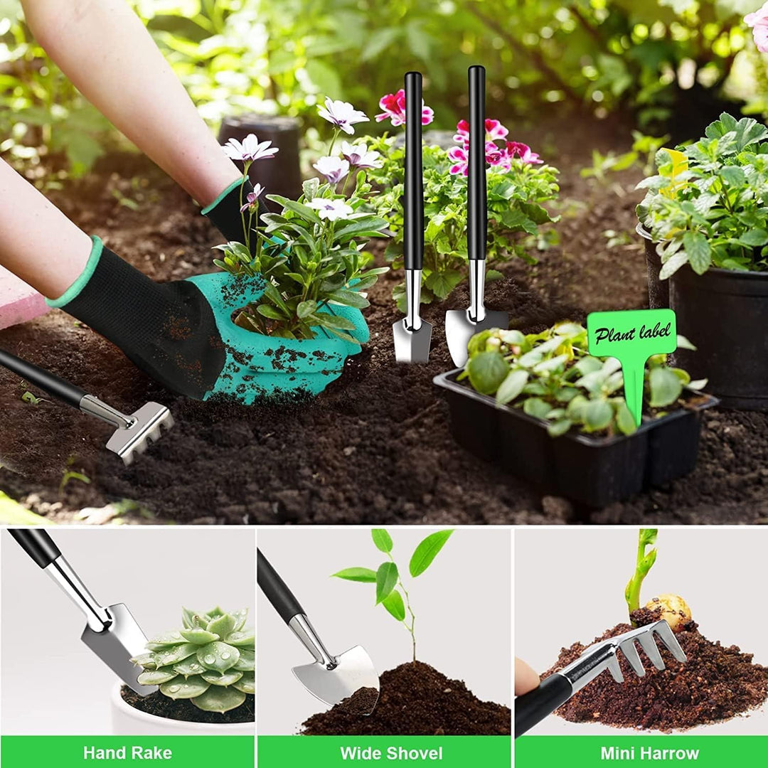 Praktisches Bonsai-Werkzeugset in robuster PU-Leder-Rolltasche. 24 hochwertige Stahlwerkzeuge für Baumpflege & Formschnitt.