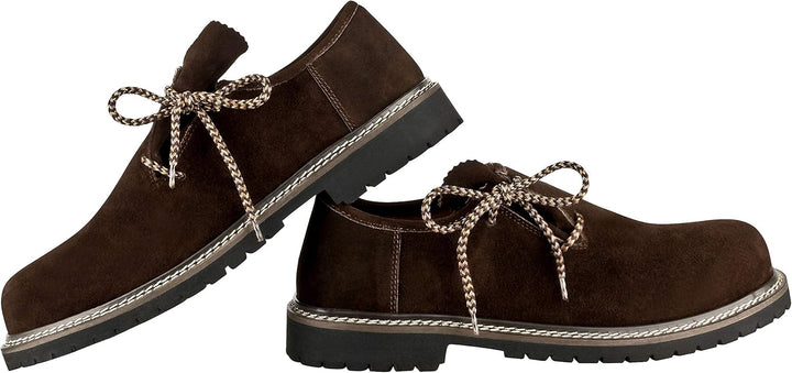 Herren Haferlschuhe aus feinem Wildleder, traditionell & langlebig für Oktoberfest-Events.