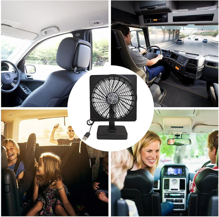 Praktisches Auto-Zubehör: 12V USB Ventilator für Kühlung und frische Luft im Sommerauto.