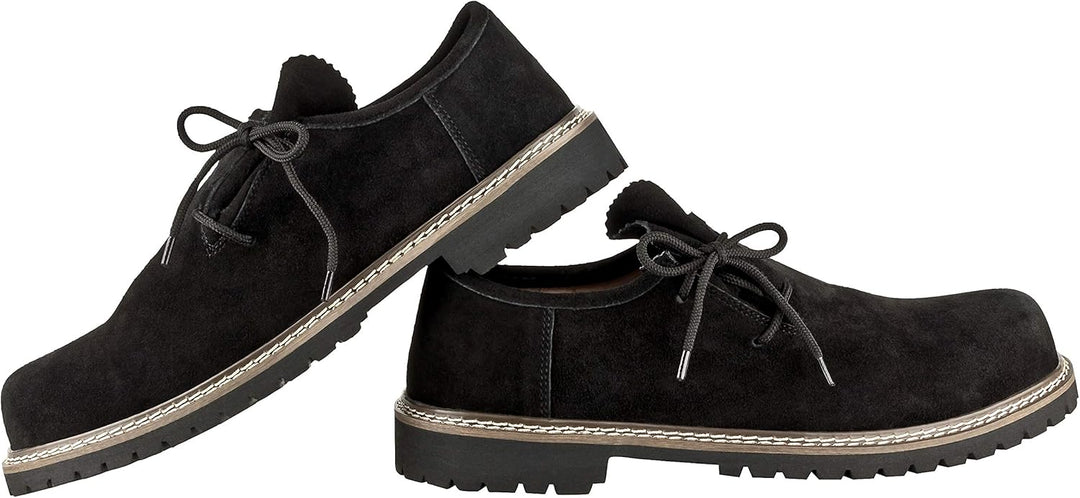 Herrenschuhe: Haferlschuhe "Franz" Wildleder, traditionell, bequem für Oktoberfest 2025.