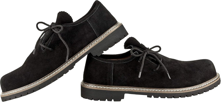 Herrenschuhe: Haferlschuhe "Franz" Wildleder, traditionell, bequem für Oktoberfest 2025.