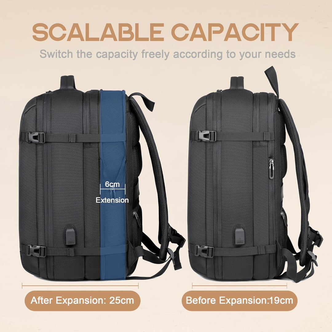 Rucksack mit gepolstertem 17" Laptopfach. Perfekt für Studium, Arbeit und sicheren Transport auf Geschäftsreisen.