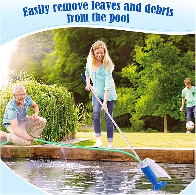 Sorgt für klares Wasser: Manueller Poolstaubsauger TIDYPOOL für hygienische Becken und Teiche.