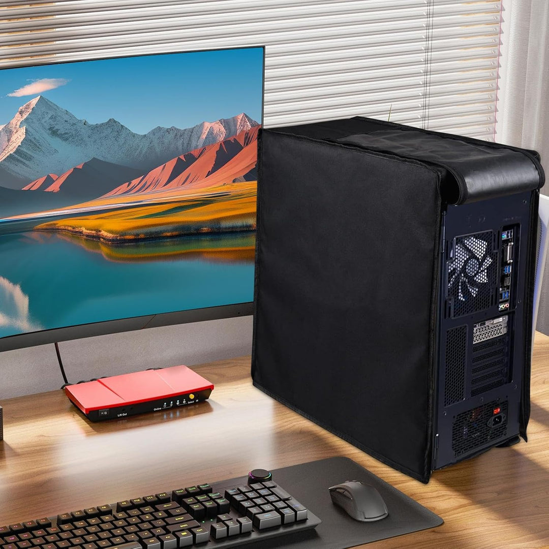 Langlebiger, wasserdichter Computer CPU Staubschutz aus Nylon mit robusten Reißverschlüssen für lange Nutzung. [[lstfy-media:10]]