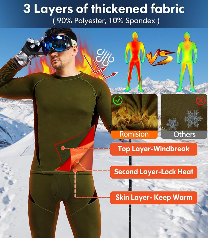 Thermohose Herren, atmungsaktiv, für Komfort und Wärme bei langen Outdoor-Touren im Winter.