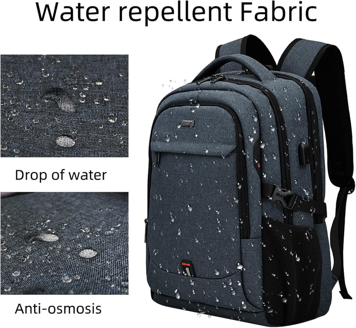 Komfortabler Unisex Rucksack mit Laptopfach, USB-Port und sicherem Reise-Design.