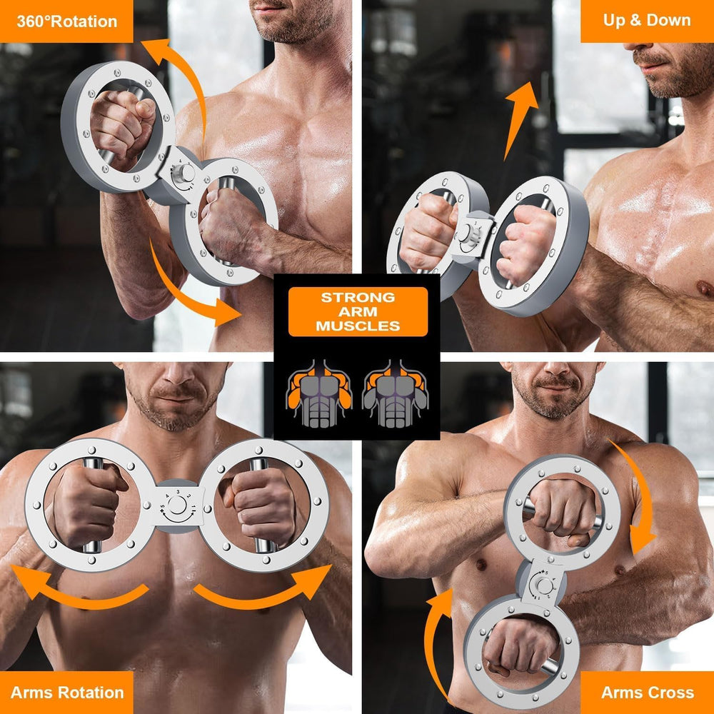 Effektiver Arm-Twister für Muskelaufbau und Ausdauer der Arme und Schultern; perfekt für Heimtraining.