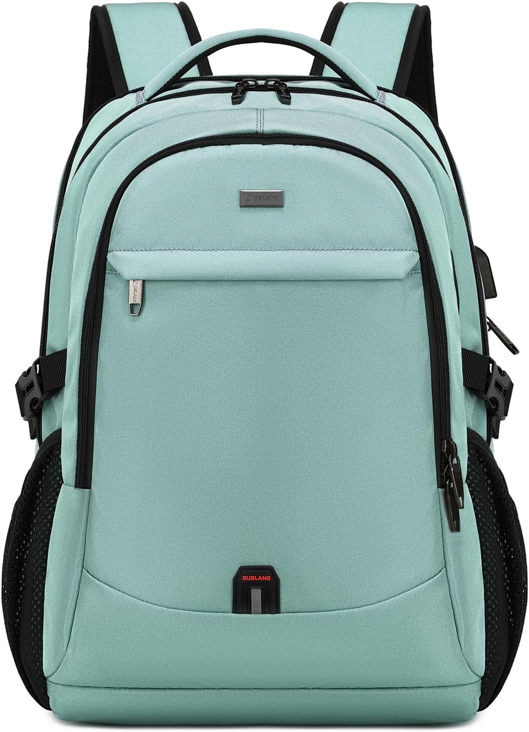 Cleverer Tagesrucksack mit USB-Ladefunktion, Laptopfach und Diebstahlschutz-Design.