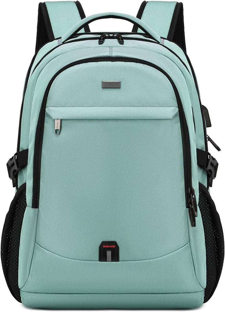 Cleverer Tagesrucksack mit USB-Ladefunktion, Laptopfach und Diebstahlschutz-Design.