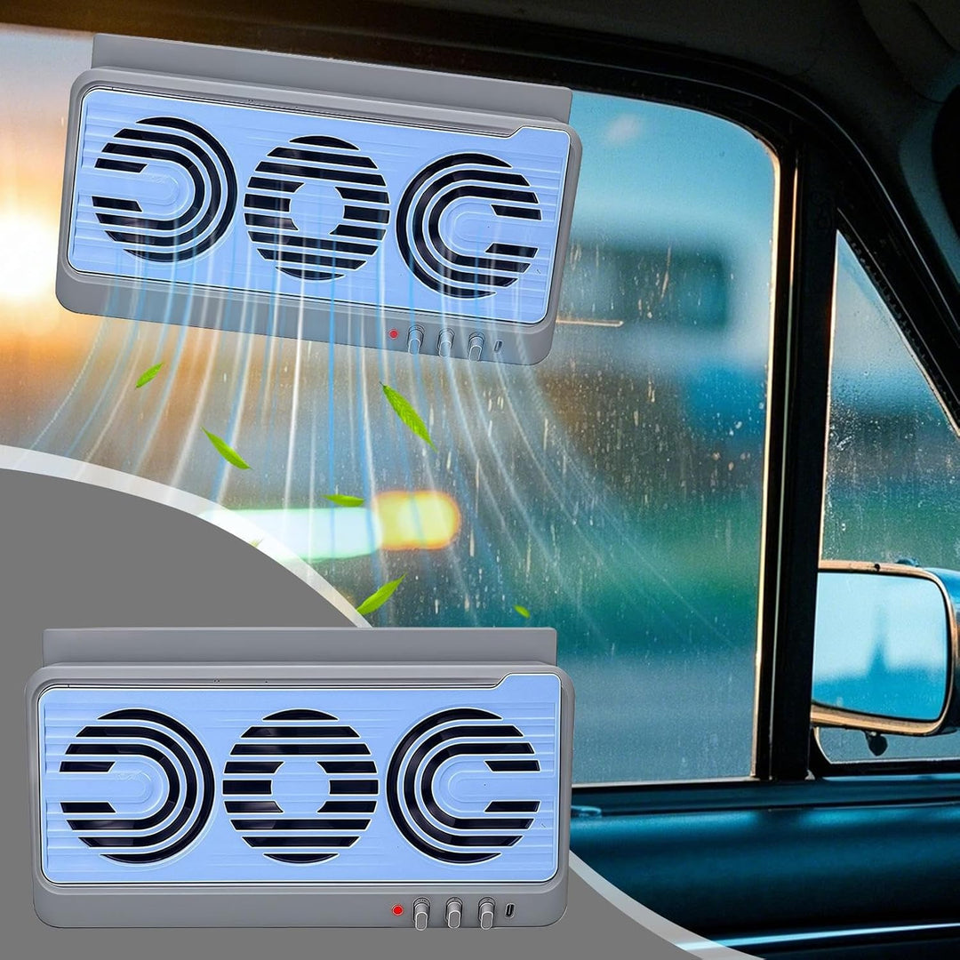 Umweltfreundlicher Autolüfter mit Solarenergie, hält Ihr Fahrzeug im Sommer kühl & gut belüftet.