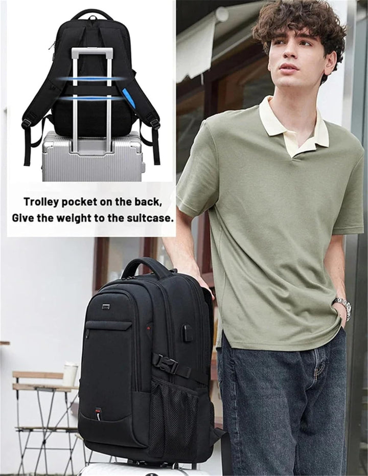 Ergonomischer Reiserucksack mit atmungsaktivem Rückenpolster für Komfort bei langen Trips.
