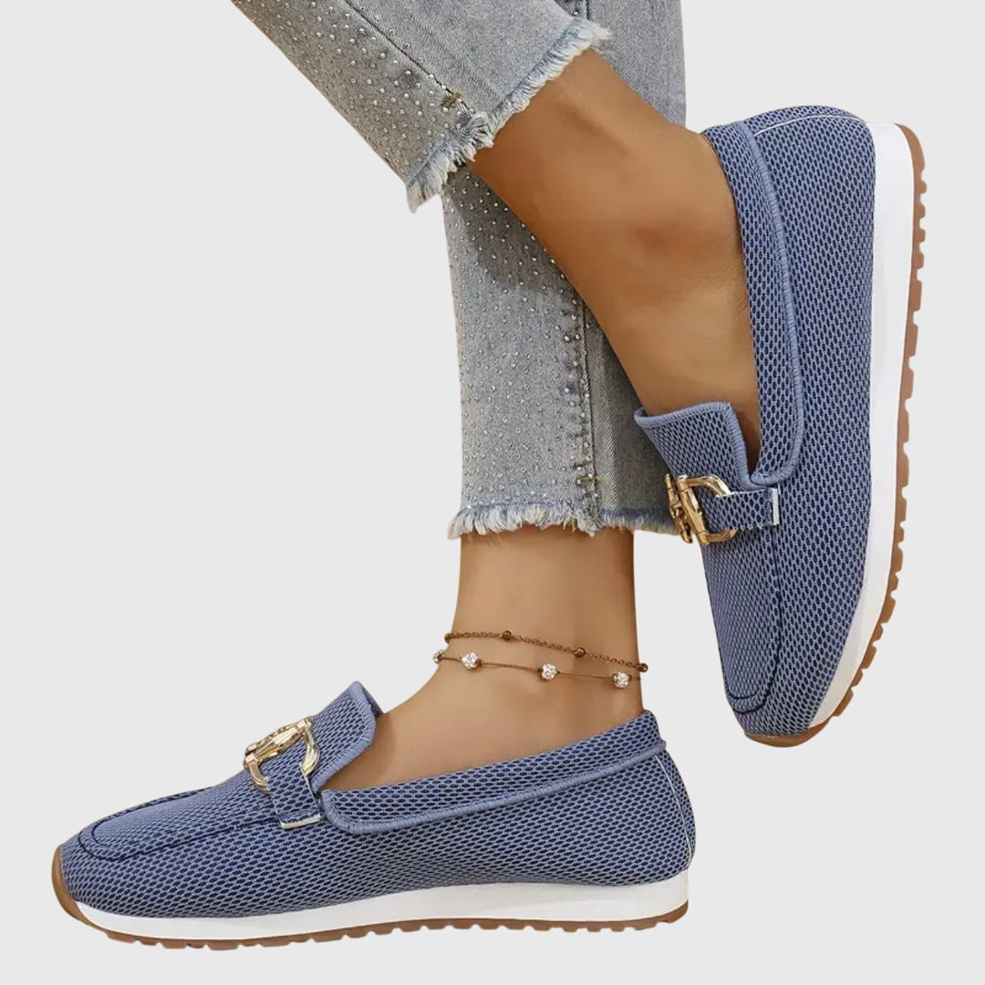 Innenansicht: Weiche, atmungsaktive orthopädische Damen Loafer Sneakers für maximalen Komfort.