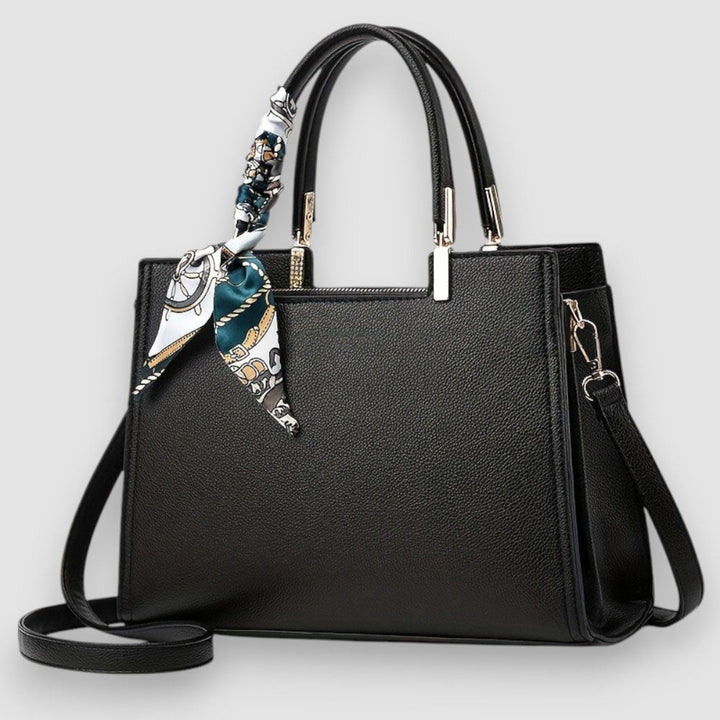 Beige elegante Damen Schultertasche im klassischen Design. Zeitloses Accessoire, stilvolle Handtasche für Damen.