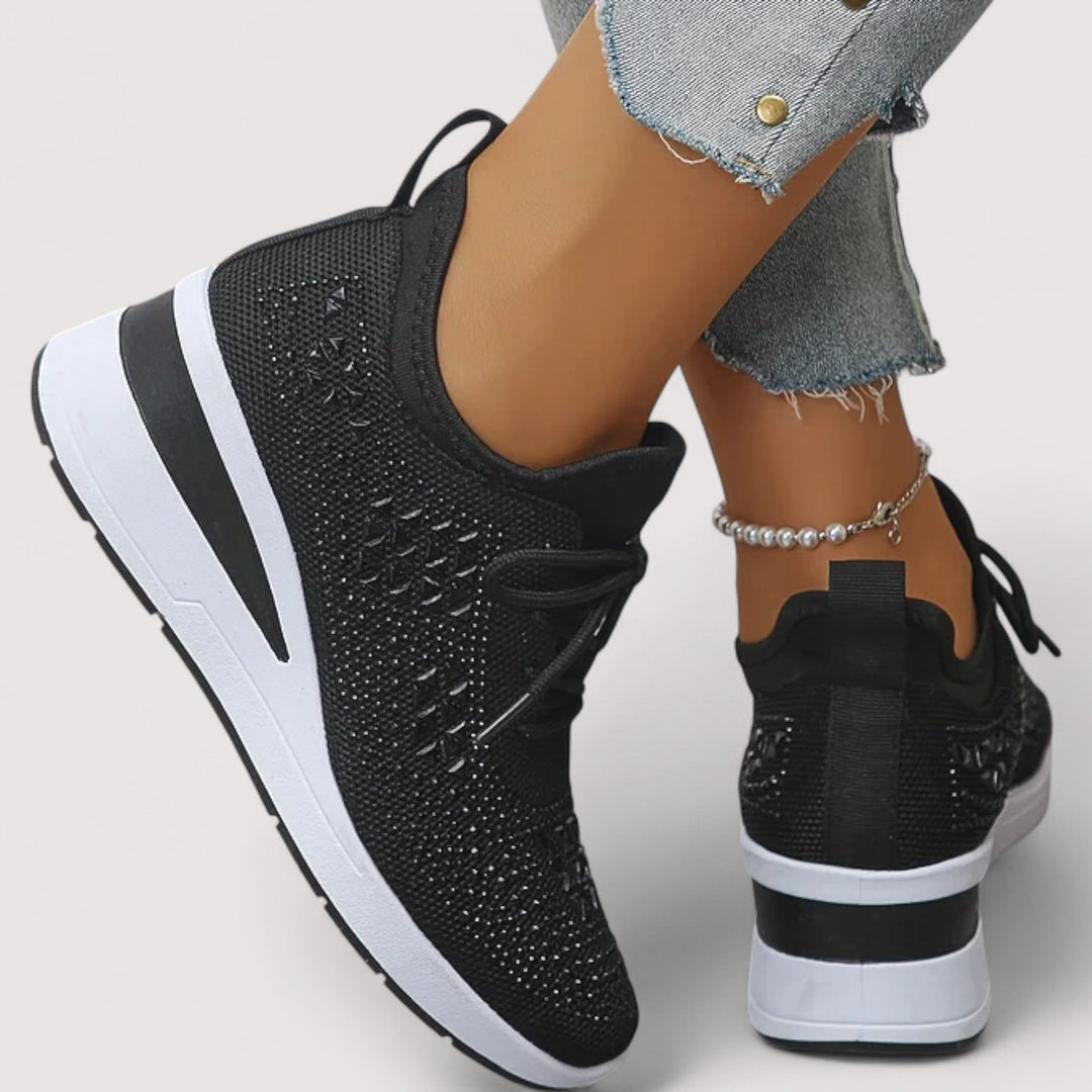 Leichte Glitzer-Damenschuhe, komfortabel und atmungsaktiv für den Alltag.