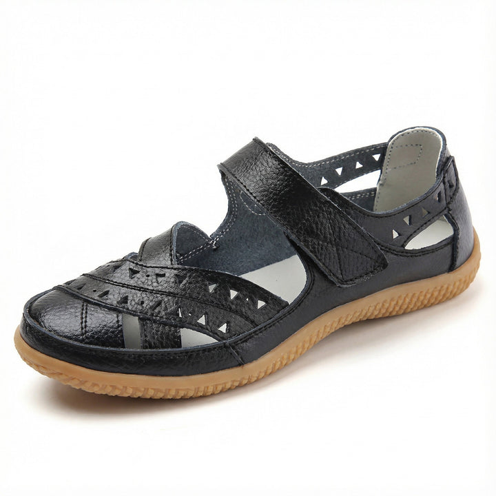 Elegante Damen Schlupfsandalen für den Sommer. Atmungsaktive, orthopädische Geh-Sandalen für höchsten Tragekomfort.