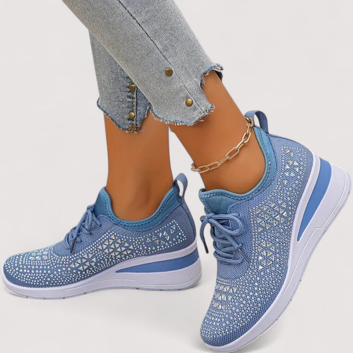 Komfort-Glitzer-Sneaker für Damen, stilvoll, rutschfest und alltagstauglich.