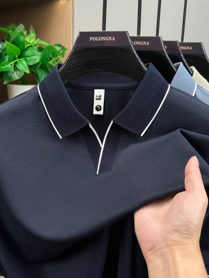 Frisches Herren Polohemd für Frühling & Sommer, Modern Fit, komfortabel und elegant für Business & Freizeit.