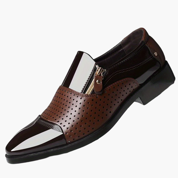 Vielseitige schwarze Herren Business Loafers, ideal für Büro, Feste & stilvolle Auftritte.