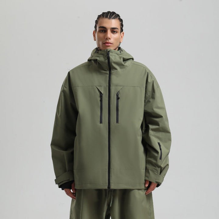 Herren Winter Skijacke, warm & atmungsaktiv für Wintersport. Ideal für Schnee, Skifahren & Snowboarden.