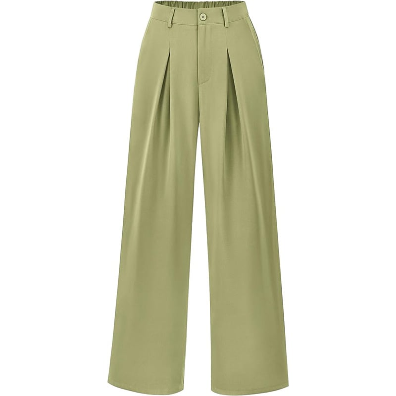 Elegante hochtaillierte Damenhose mit weitem Bein. Zeitlos modisch und bequem. Für Frühling & Sommer.