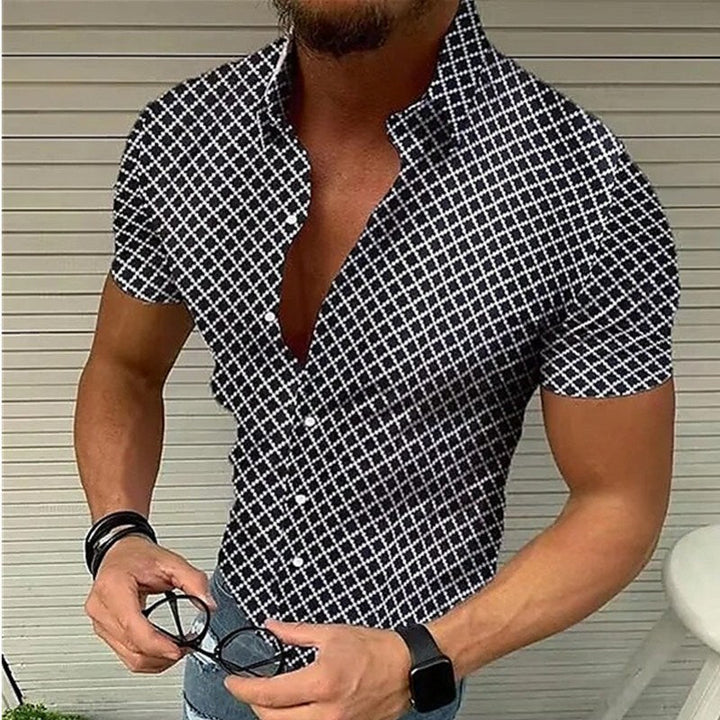 Elegantes Zarofia Slim Fit Kurzarmhemd für Herren, vielseitig. Modernes Sommerhemd für Freizeit und Alltag.