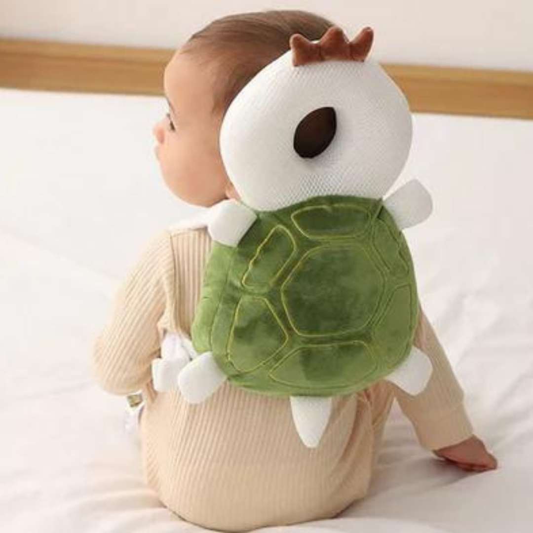 Ideales Babygeschenk: Babyschutzkissen "LittleGuard" für Sturzprävention. Weicher Kopf- & Rückenschutz für Kleinkinder.