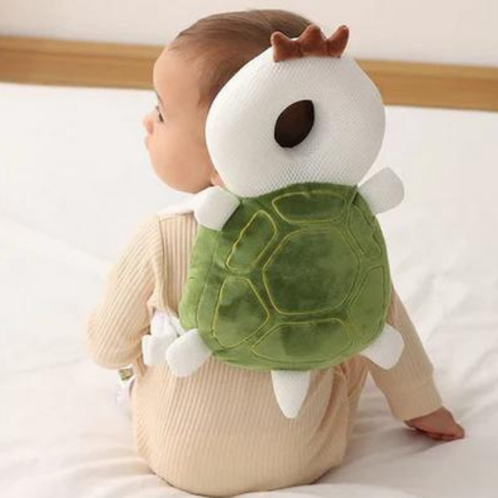 Ideales Babygeschenk: Babyschutzkissen "LittleGuard" für Sturzprävention. Weicher Kopf- & Rückenschutz für Kleinkinder.