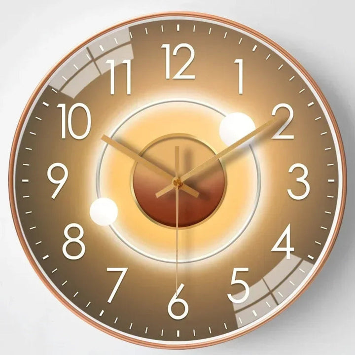 Moderne digitale Wanduhr, geräuschlos & batteriebetrieben, ideal für Schlafzimmer oder ruhige Arbeitsbereiche.