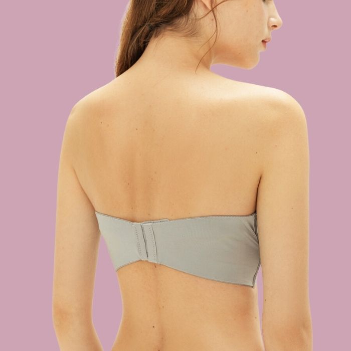 Elina Push-up BH für Damen: Trägerlos, mit starkem Lift-Effekt & nahtlosem Design für volles Dekolleté.