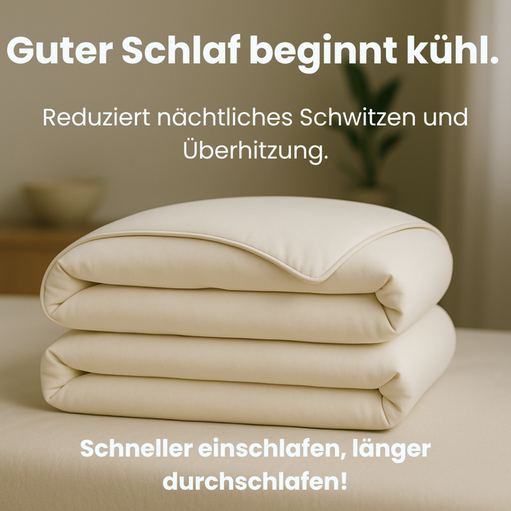 Weiche Unisex Sommerdecke aus Eisseide, ideal für angenehmen Schlafkomfort und Frische.
