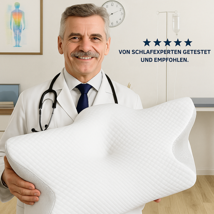 Ergonomisches Arosa Unisex Kissen für optimalen Schlafkomfort & Nackenstütze.