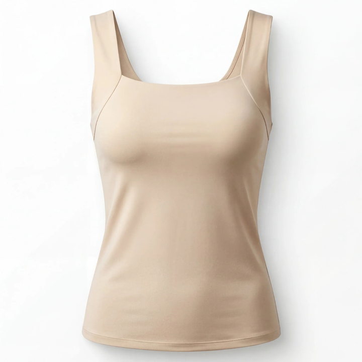 Vielseitiges Damen Tanktop mit integriertem Sport-BH, bietet Komfort den ganzen Tag.