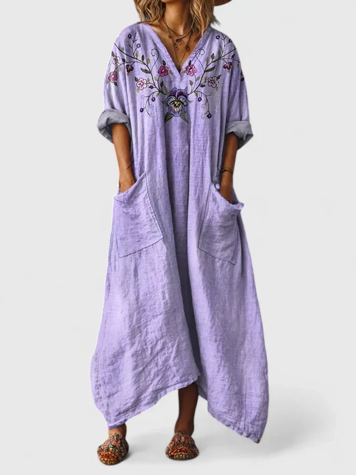 Komfortables Damen Freizeitkleid im Boho-Stil, locker geschnitten für entspannte Tage & höchsten Tragekomfort.