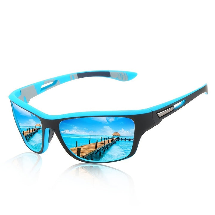 Vielseitige Herren Sportsonnenbrille Vayron für Fahrrad, Laufen, Wandern. Polarisiert, UV400 & extrem leicht.