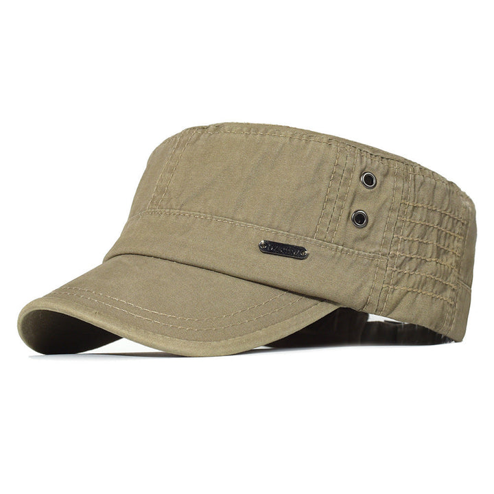 Klassische Herren Schirmmütze im militärischen Look, verstellbar, ideal als lässiges Fashion-Statement.