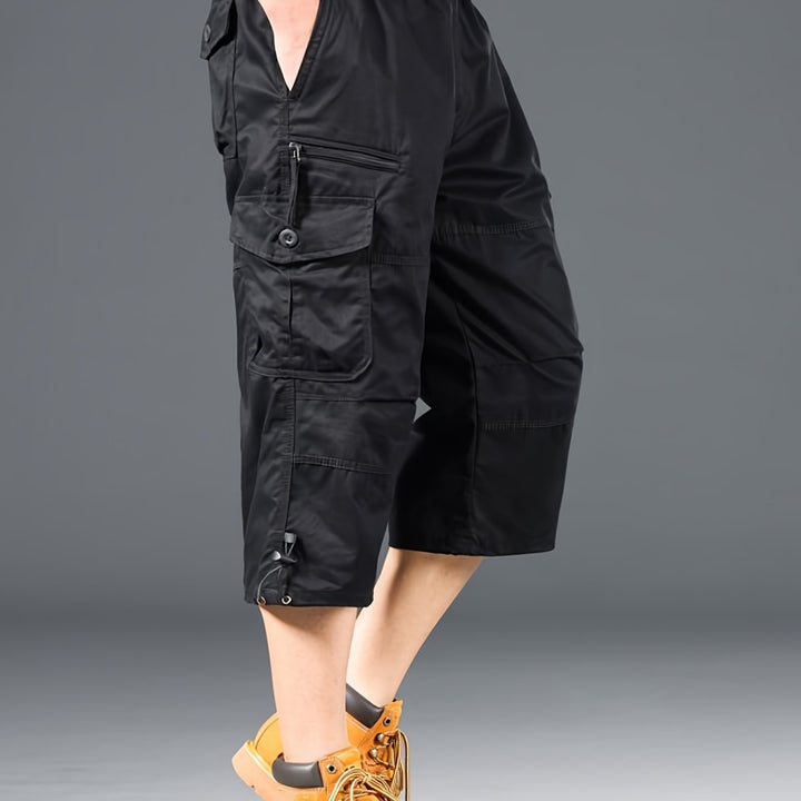 Bequeme Herren Freizeithose, knielange Cargoshorts für Herren, perfekt für Sommer, Wandern & entspannte Tage.
