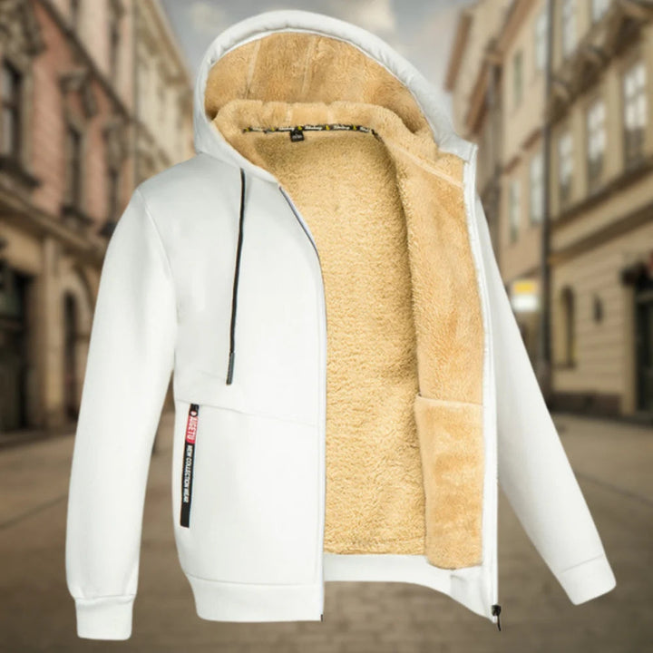 Gemütlicher Herren-Hoodie, mehrfarbig und warm für entspannte Stunden zuhause oder draußen.