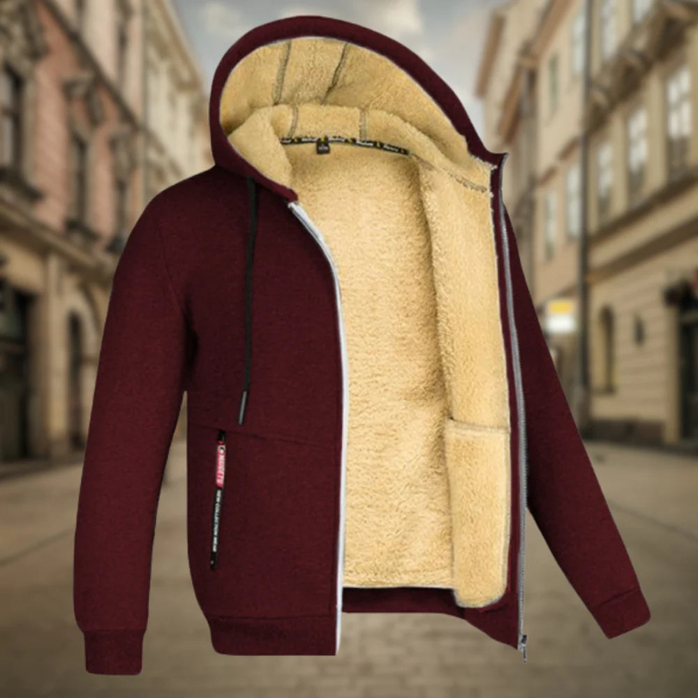 Robuste Freizeitjacke mit Kapuze für Herren, atmungsaktiv & strapazierfähig für Sport & Outdoor.