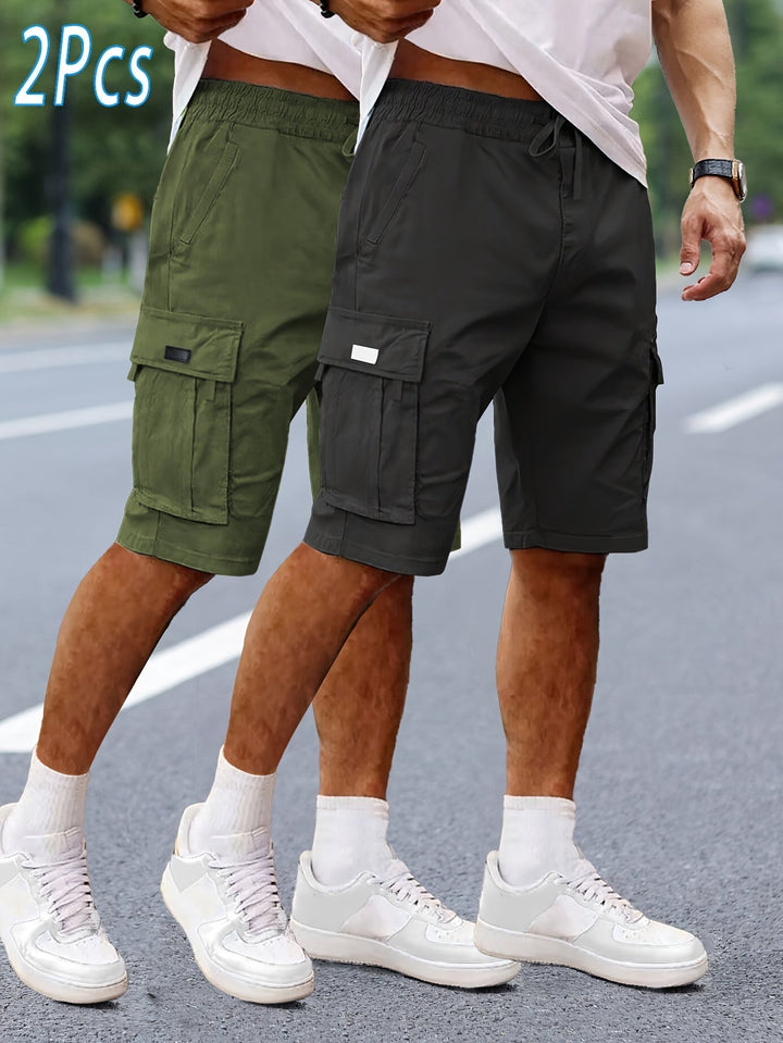Outdoor Herren Cargo Shorts, bequem und funktional für Sport, Wandern und Freizeit.